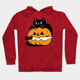 Black cat Jack o Lantern Hoodie